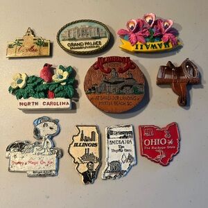 Vintage Souvenir Magnet Collection lot. Some in better shape than others. Pic’s